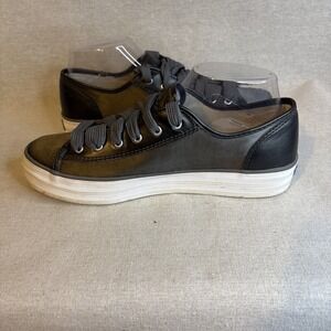 Keds Triple Kick Womens Sneaker Gray Leather Lace Up Low Top Size 9.5‎ Platform
